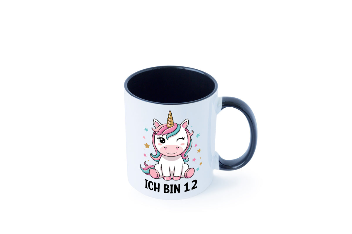 12. Geburtstag | 12 Jahre Einhorn Mädchen lustig Geschenkidee Geschenk Tasse