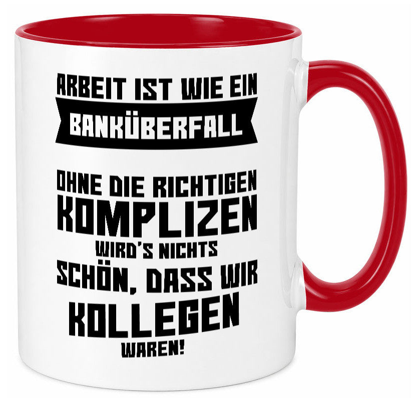 Arbeit | Kollegen Komplizen Jobwechsel Abschied Büro lustiger Spruch Geschenk