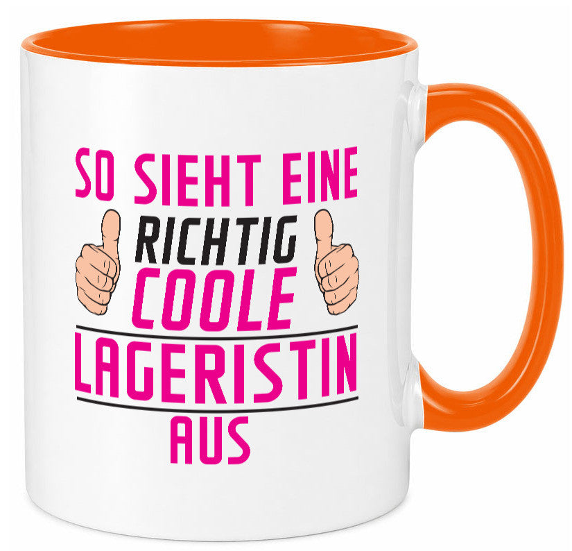 Richtig Coole Lageristin | Beruf Lager Arbeiterin Humor Arbeit Kollegen Büro Tasse