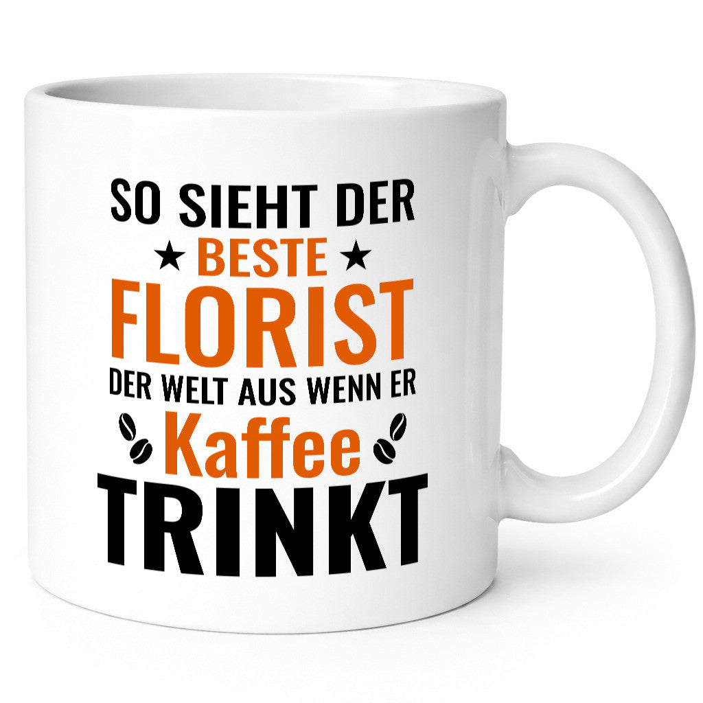 Kaffee trinkt: Florist | Blumen Verkäufer Geschenkidee Humor Tasse