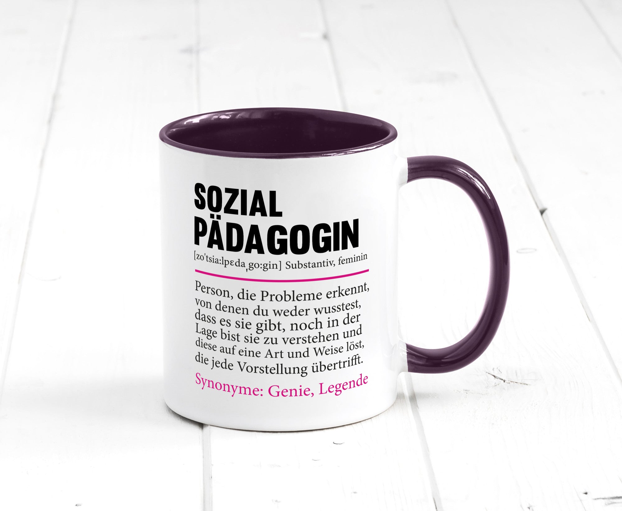 Sozialpädagogin | Spruch lustig Humor Pädagogin v2 Geschenkidee Geschenk Tasse