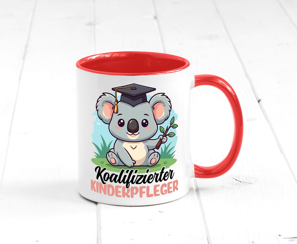 Koalifizierter Kinderpfleger | Pfleger Kinder Geschenkidee Humor Tasse