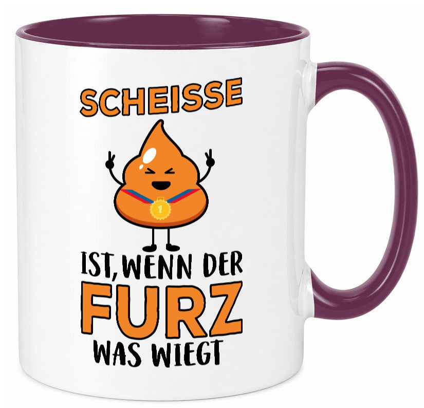 Scheisse ist lustiger Spruch Geschenk Humor Geschenkidee Tasse