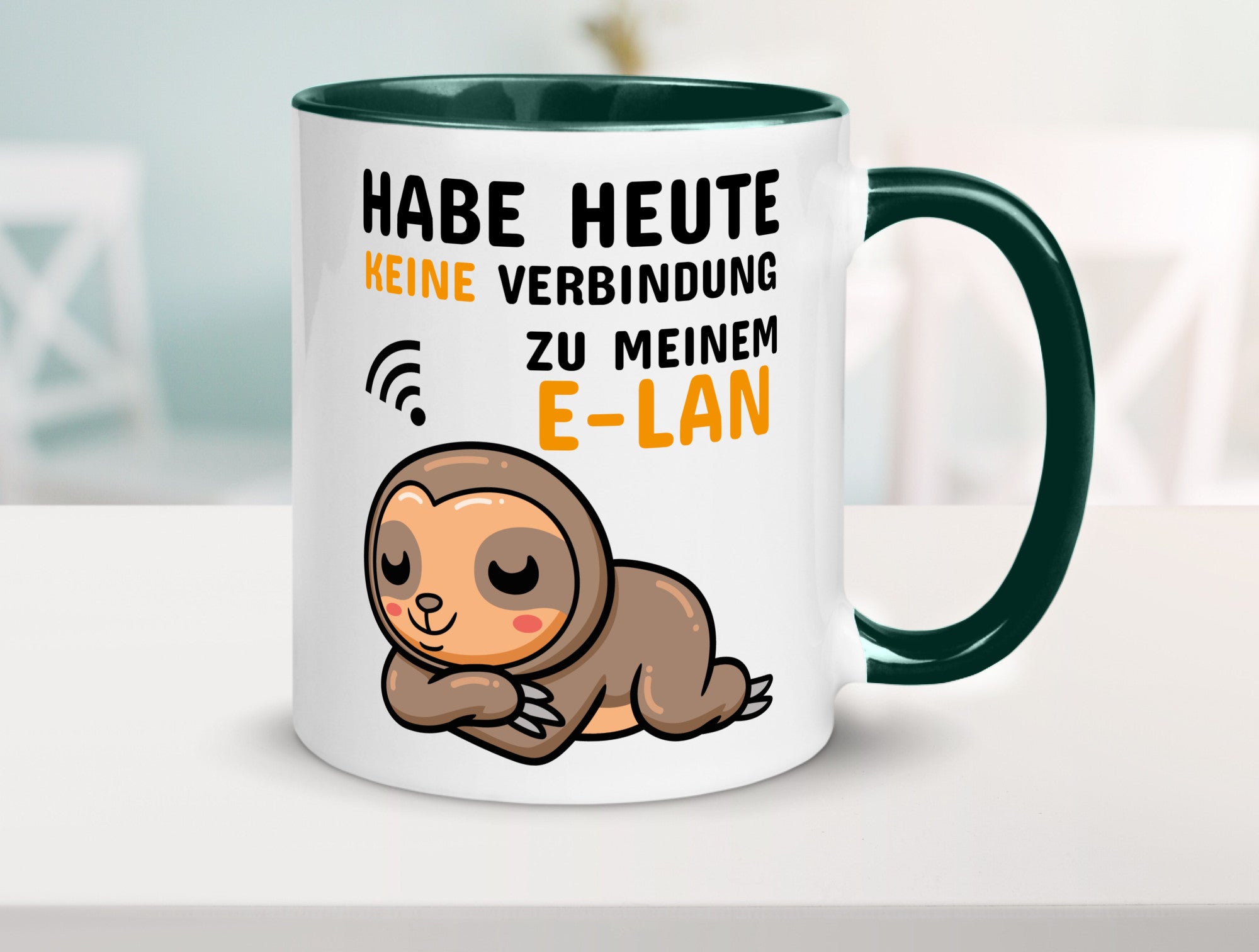 Keine Verbindung lustig Humor Geschenkidee Geschenk Tasse