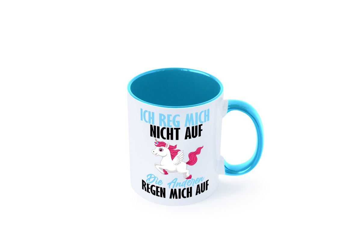 Ich reg mich nicht auf lustiger Spruch Geschenk Humor Geschenkidee Tasse