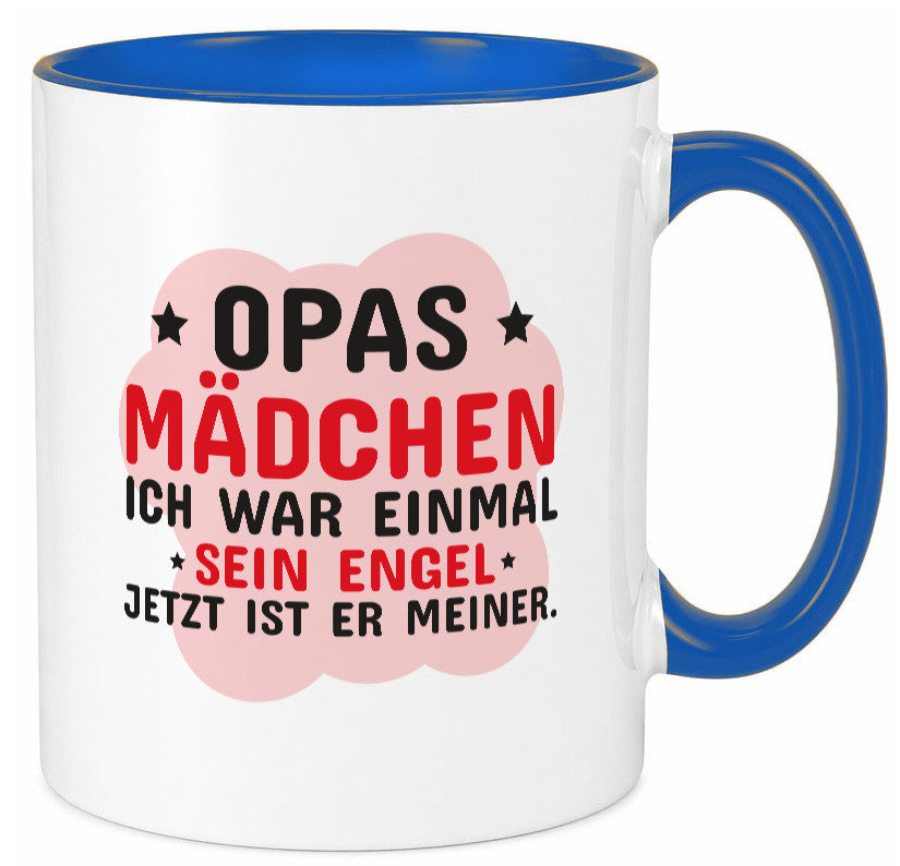 Opas Mädchen | Trauer Tasse Abschied Enkelin lustig Familie Geschenkidee