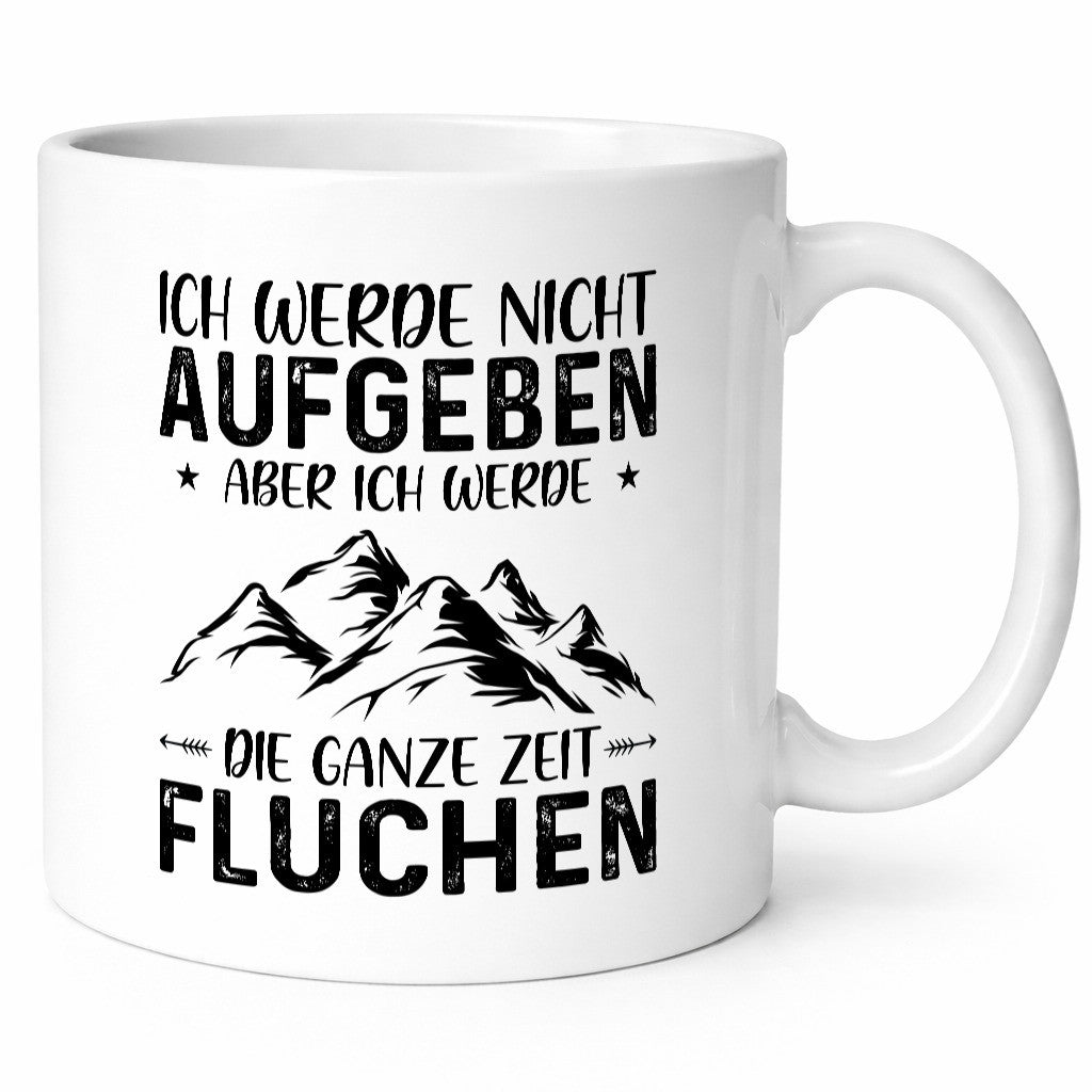 Nicht aufgeben, fluchen | Berge Sternen| Pfeile Geschenk Humor Geschenkidee
