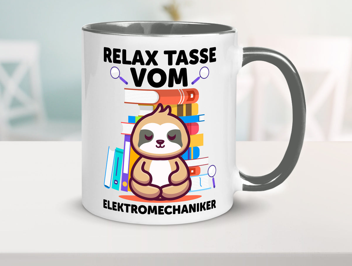 Relax Tasse: Elektromechaniker | Mechaniker Geschenk Humor Geschenkidee