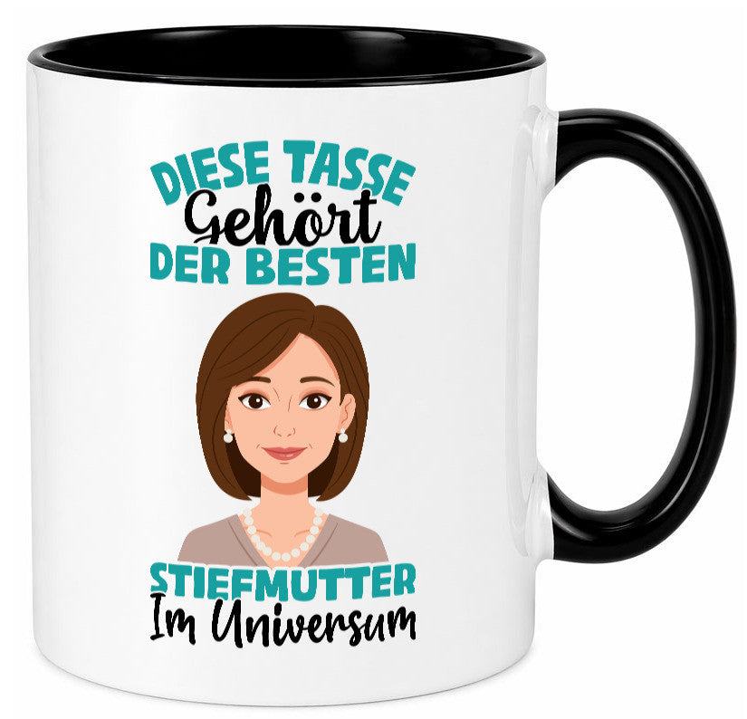 Im Universum: Stiefmutter | Stieftochter Beste Geschenk Familie Geschenkidee Tasse