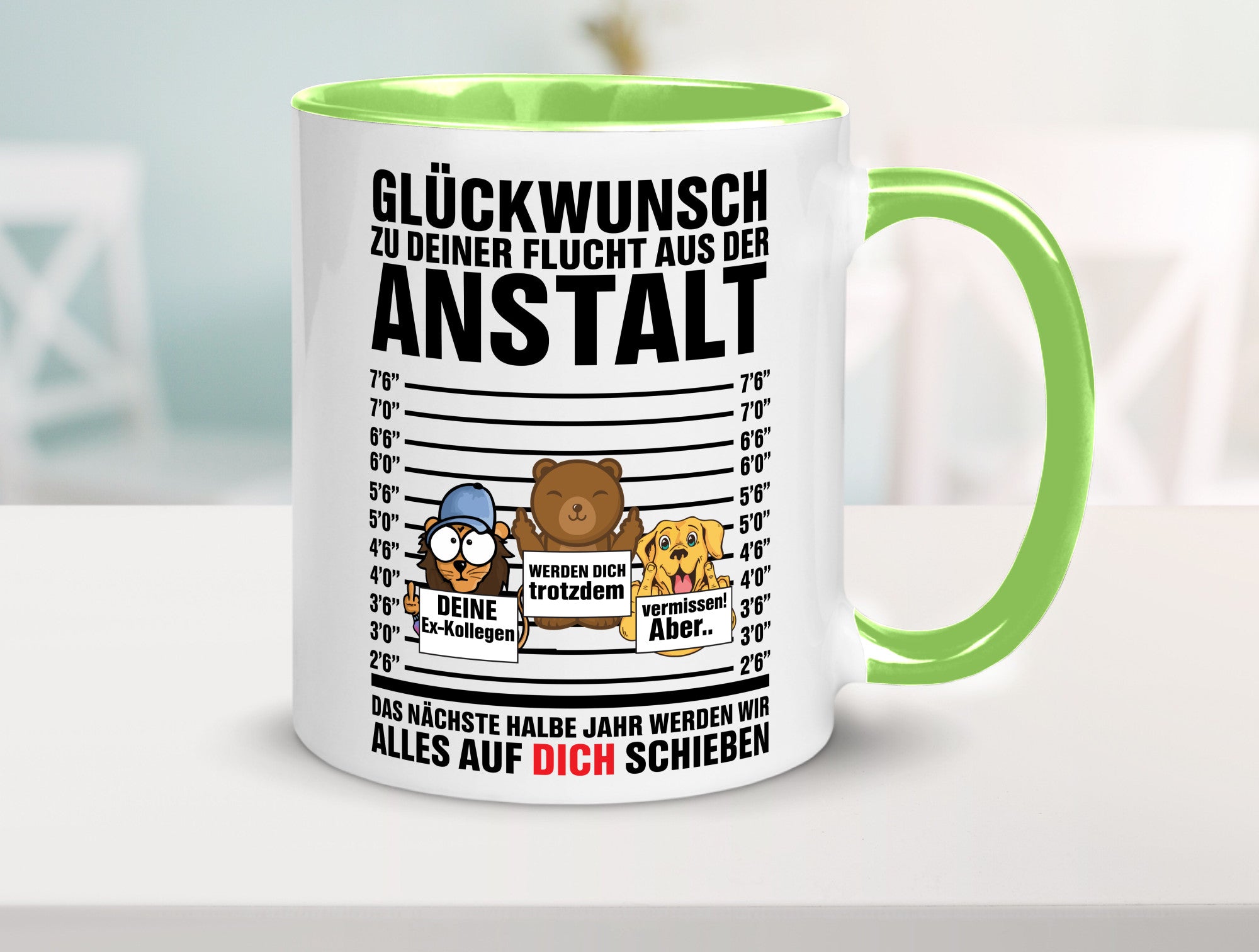 Glückwunsch zur Flucht | Arbeitskollegen Berufswechel Humor Arbeit Kollegen