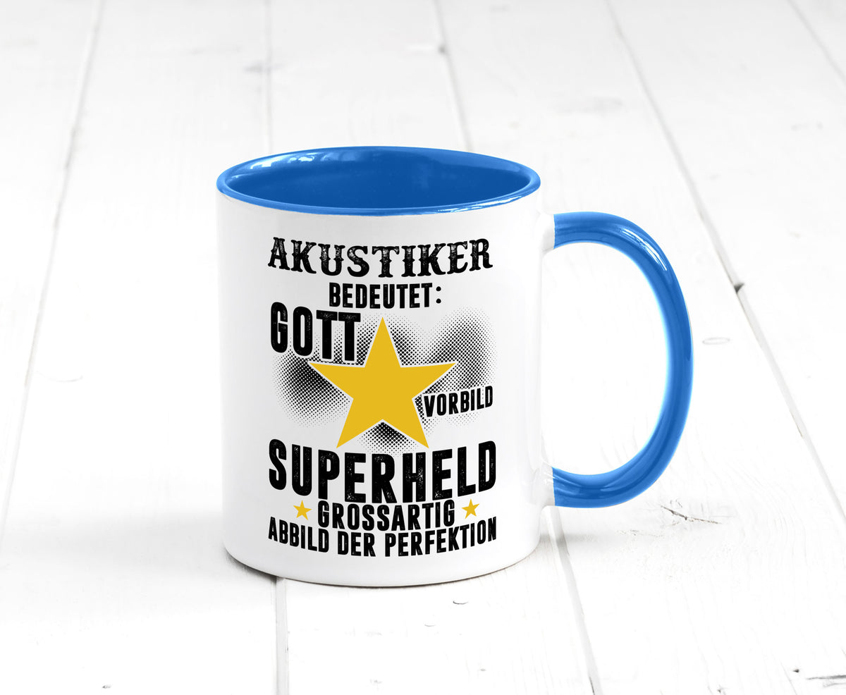 Bedeutung von Akustiker | Akustik Hörgeräteakustik lustig Humor Geschenkidee Tasse
