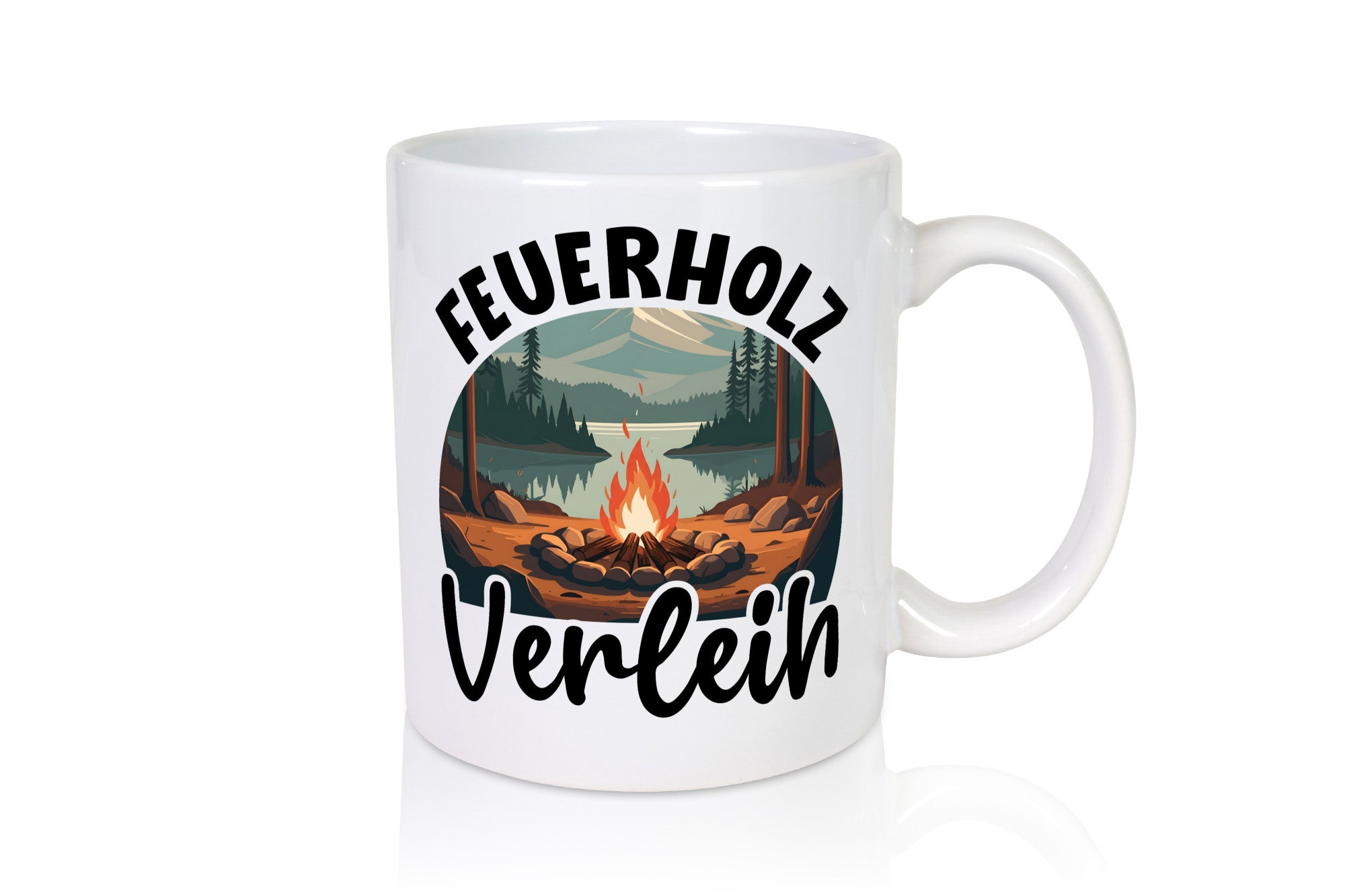 Feuerholz Verleih | Brennholz Wald Forster Geschenkidee Humor Tasse