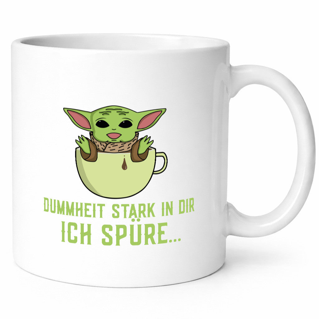Dummheit stark in dir | Yoda Comic frecher Spruch lustig Humor Geschenkidee