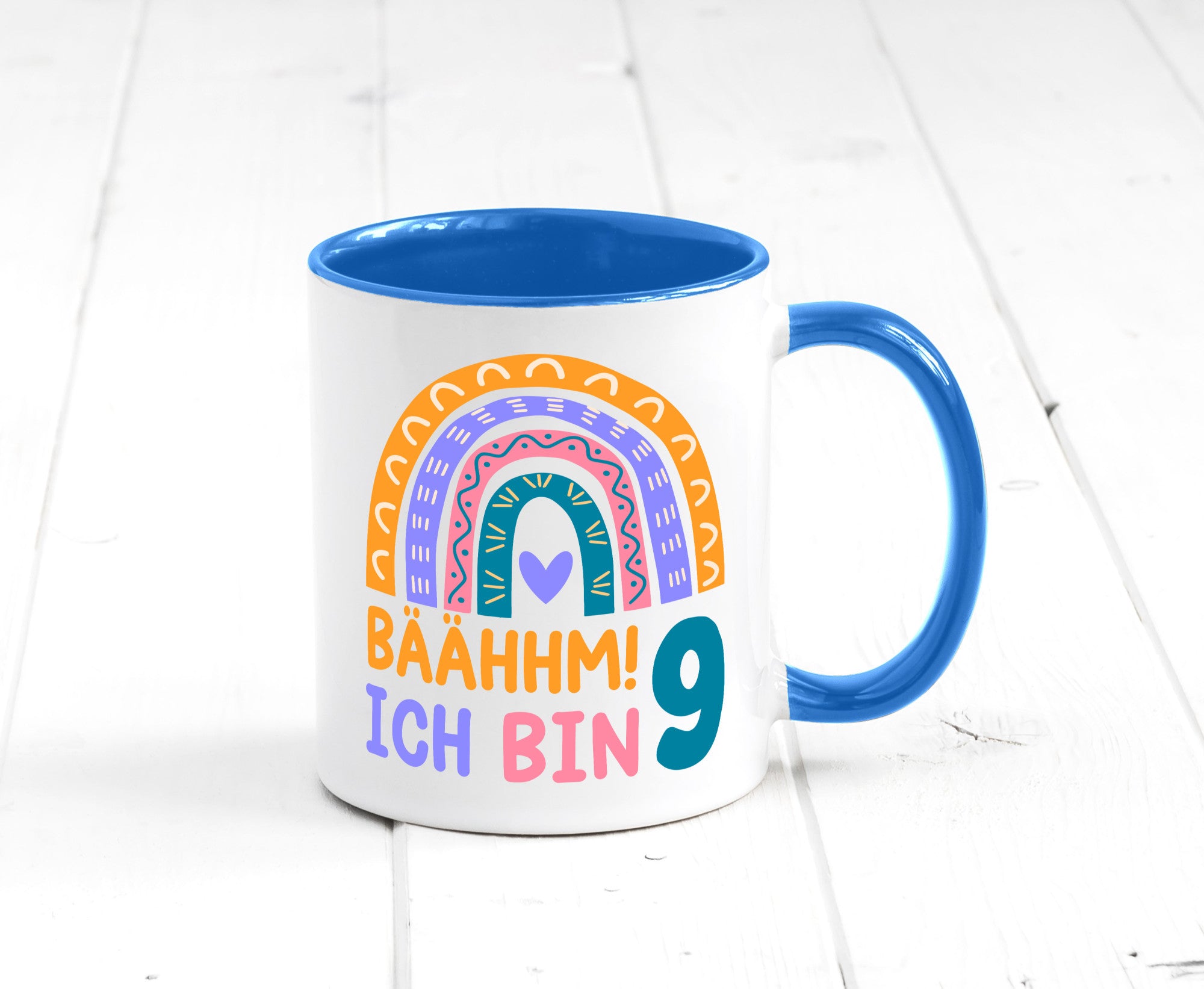 9. Geburtstag | 9 Jahre Regenbogen Bääm Mädchen Geschenk Geschenkidee lustiger