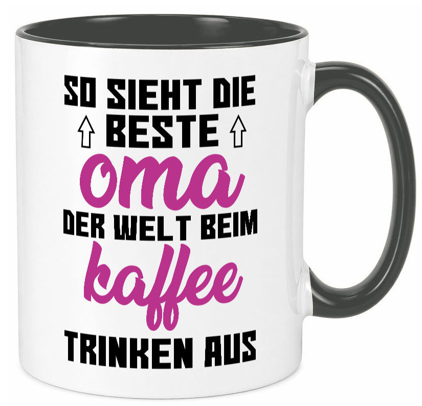 Beste Oma der Welt | Großmutter Tasse lustiger Spruch Geschenk Familie