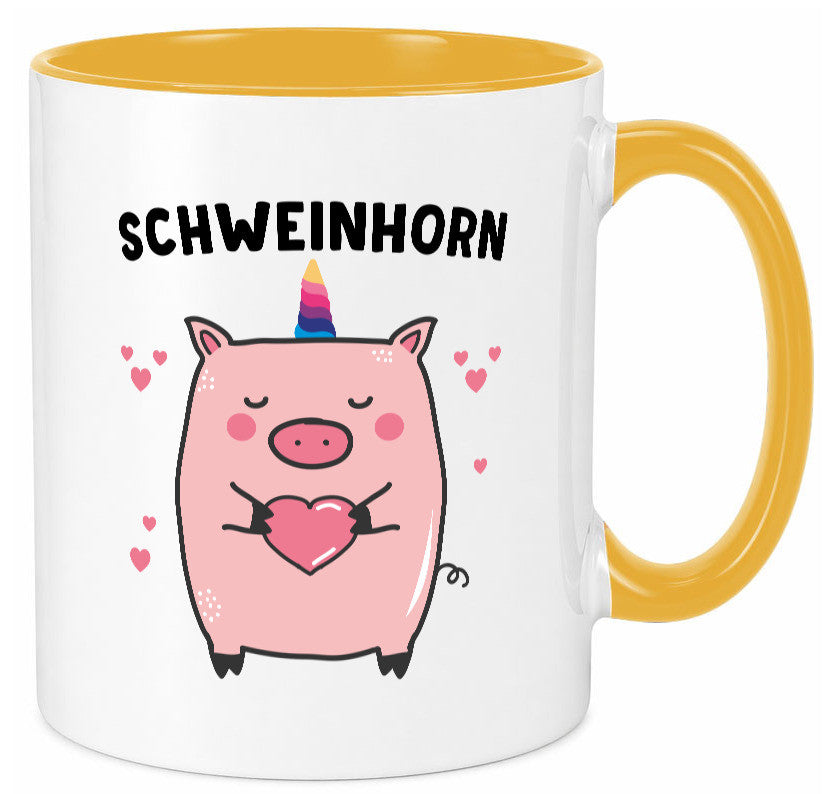 Schweinhorn lustig Humor Geschenkidee Geschenk Tasse