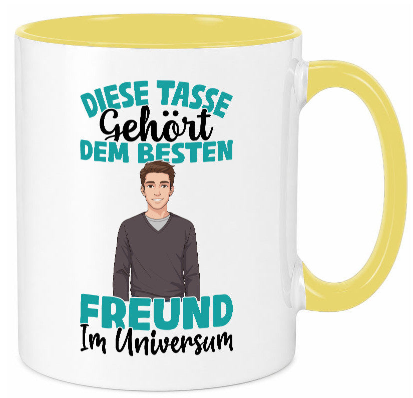 Im Universum: Freund | Beziehung Partner Liebe Geschenk Humor Geschenkidee Tasse