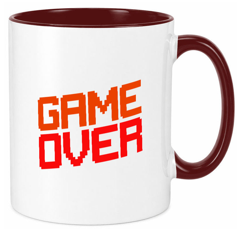 Game Over | Gamer Zocker Retro PC Nerd Pixel Geschenkidee Humor Tasse