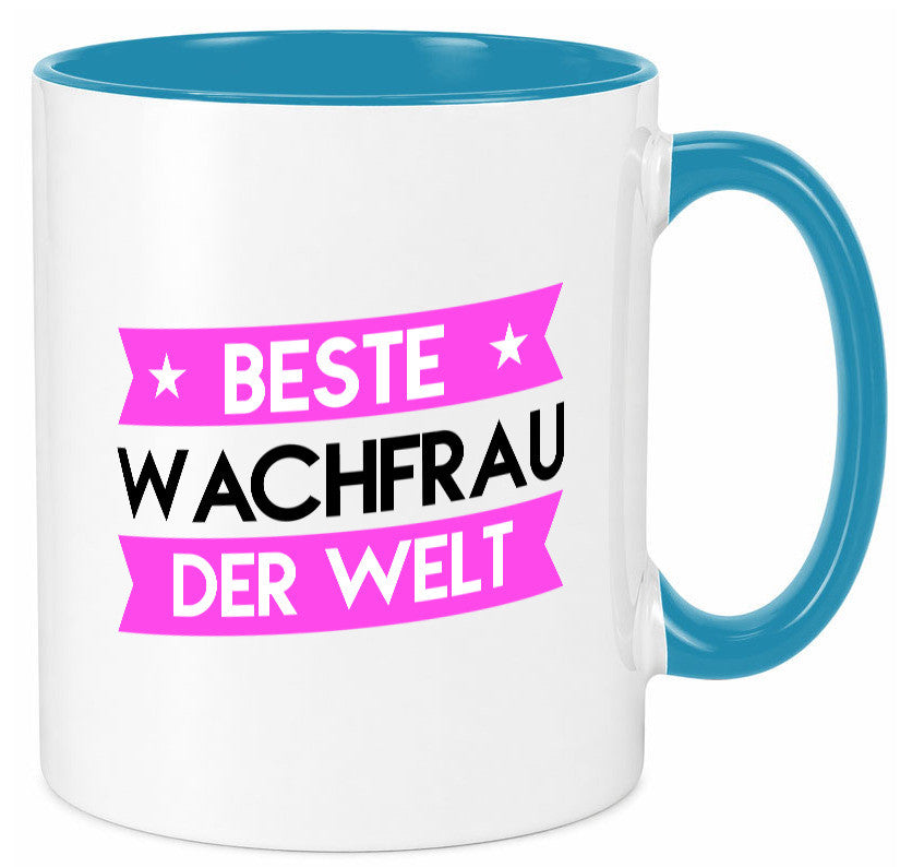 Beste Wachfrau | Wachpersonal Nachtwächter Humor Geschenkidee Tasse