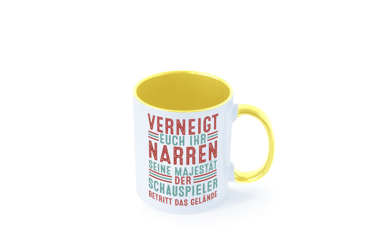 Verneigt euch: Schauspieler | Theater lustig Humor Geschenkidee Geschenk Tasse