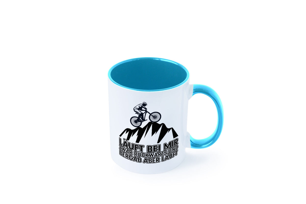 Läuft bei mir | Pechvogel Tasse Radfahrer Statement Humor Geschenkidee
