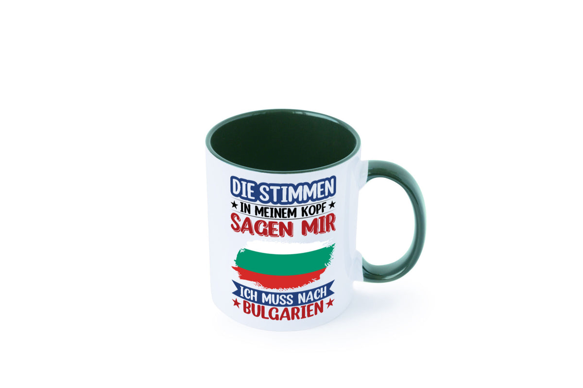 Bulgarien | Urlaub Stimmen in meinem Kopf Traumland Humor Geschenkidee Tasse