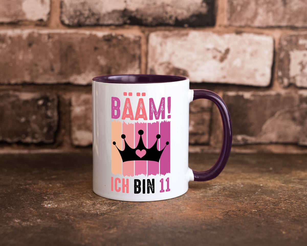 11. Geburtstag | 11 Jahre Bääm ich bin Krone Humor Geschenkidee Tasse