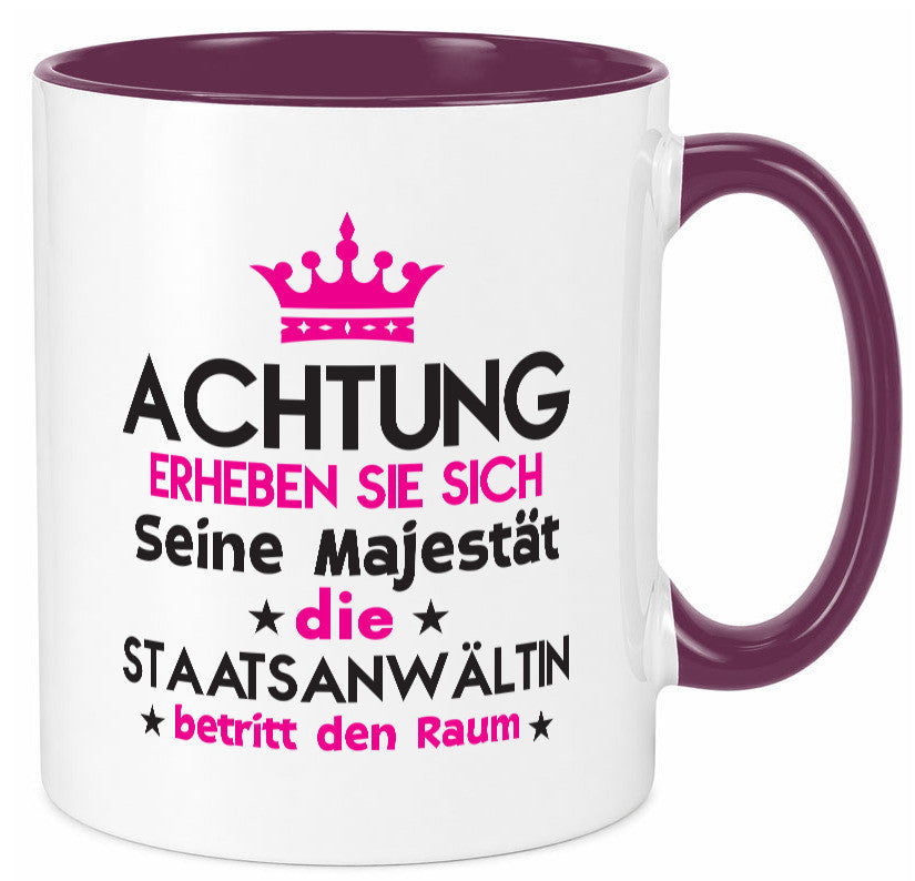 Seine Majestät Staatsanwältin | Anwältin lustiger Spruch Geschenk Humor