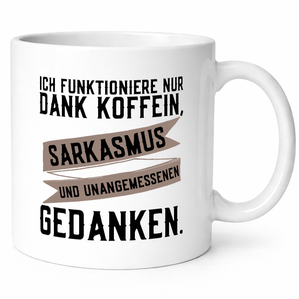 Ich funktioniere | lustiger Spruch Koffein Sarkasmus Humor Geschenkidee Tasse