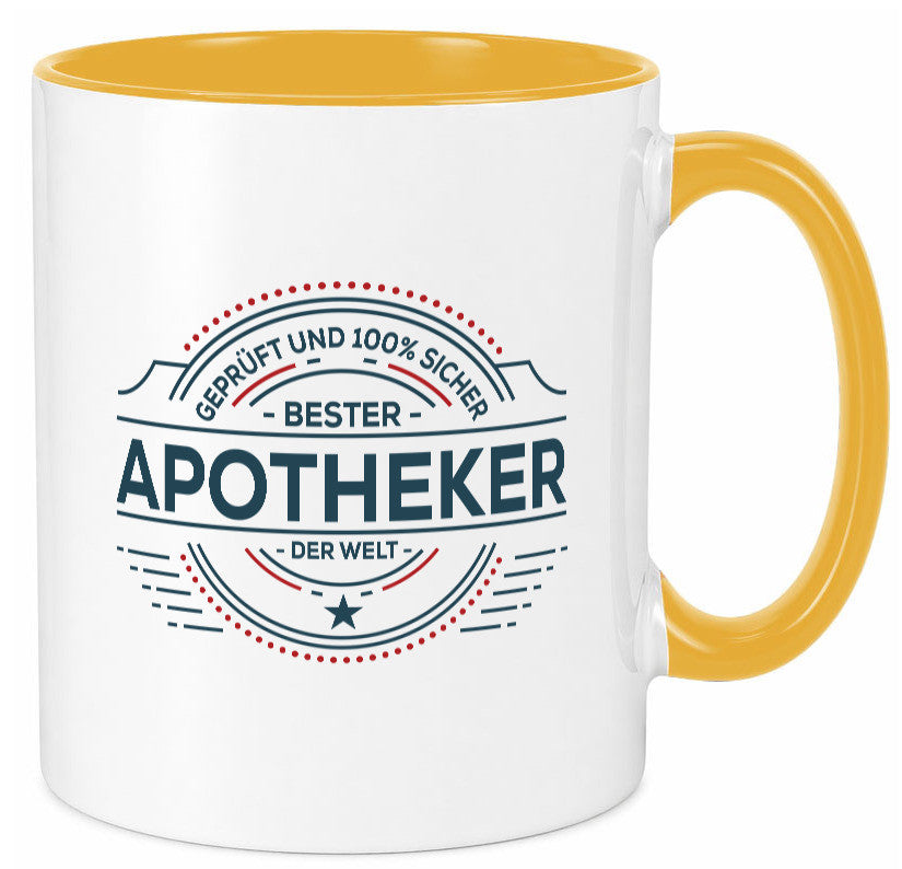 Geprüft und sicher: Apotheker | Apotheke Pharmazie Geschenkidee Humor Tasse