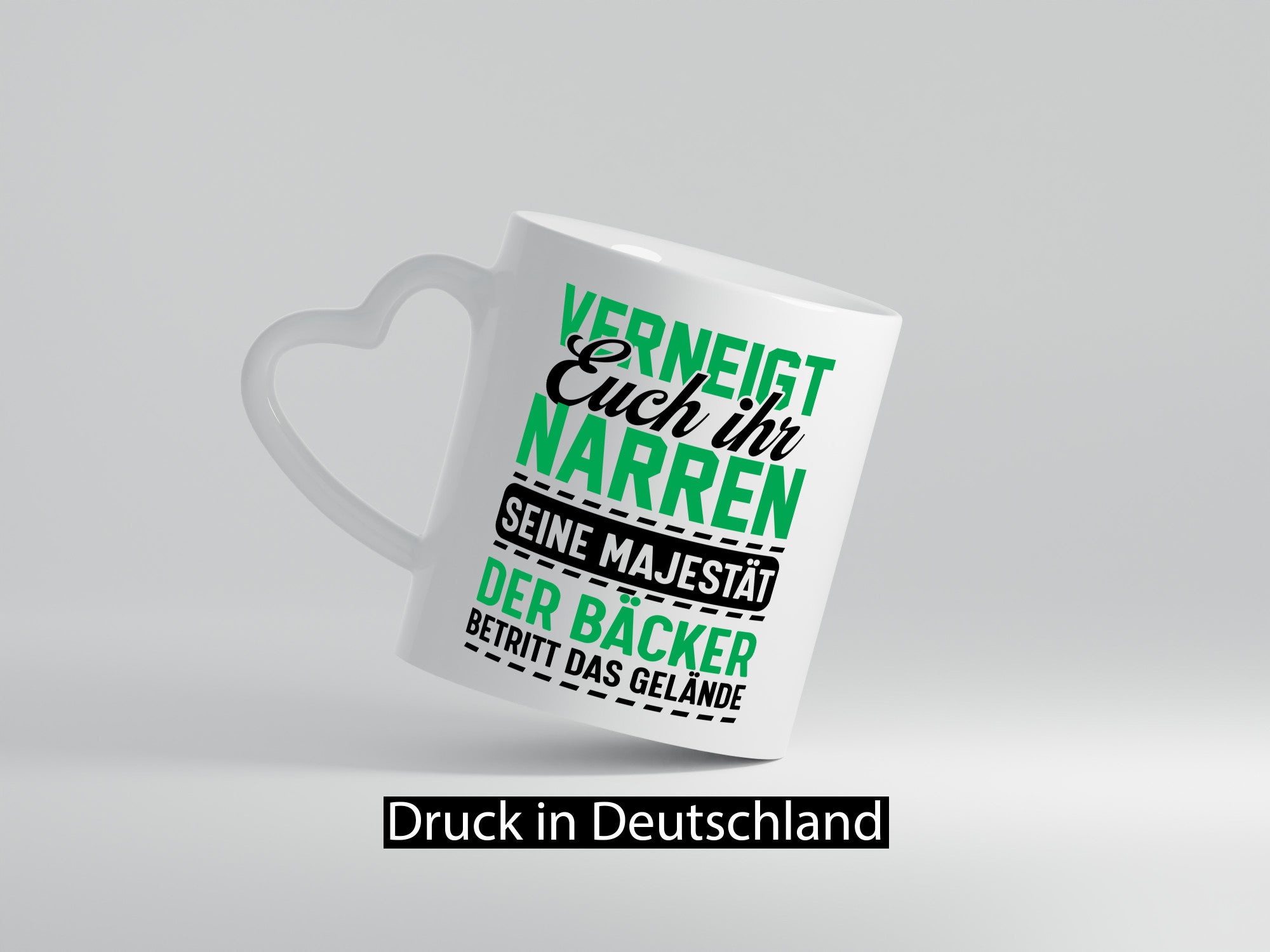 Der Bäcker betritt den Raum | Verneigt euch meister Humor Geschenkidee Tasse
