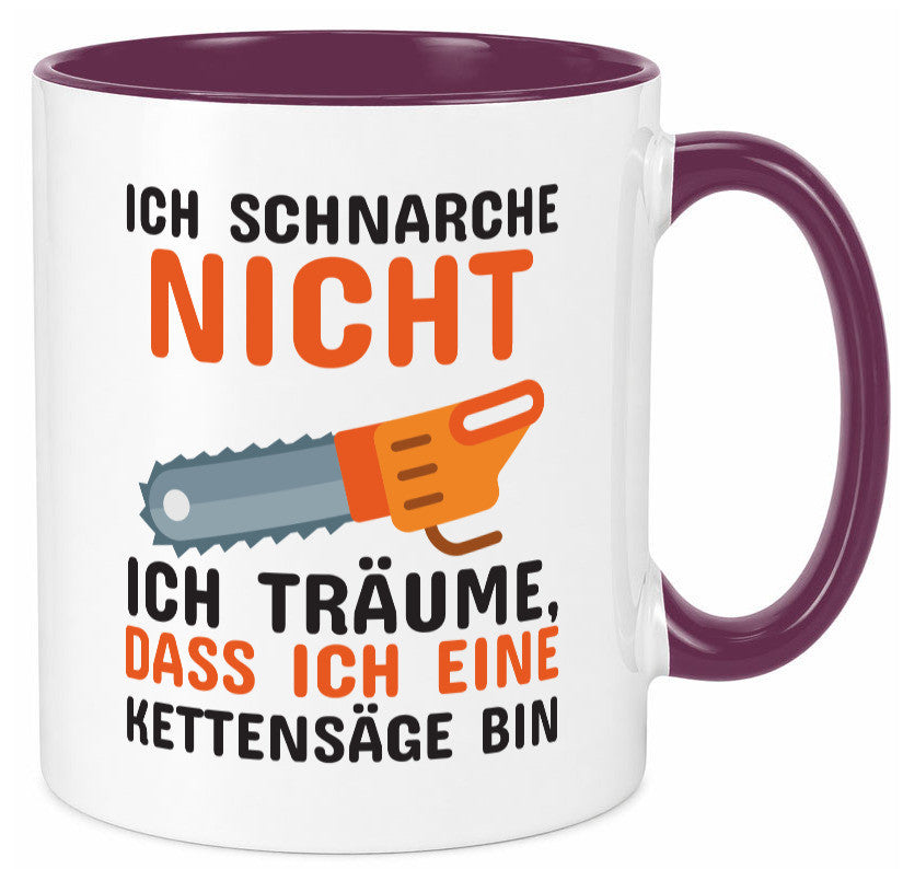 Ich schnarche nicht lustiger Spruch Geschenk Humor Geschenkidee Tasse
