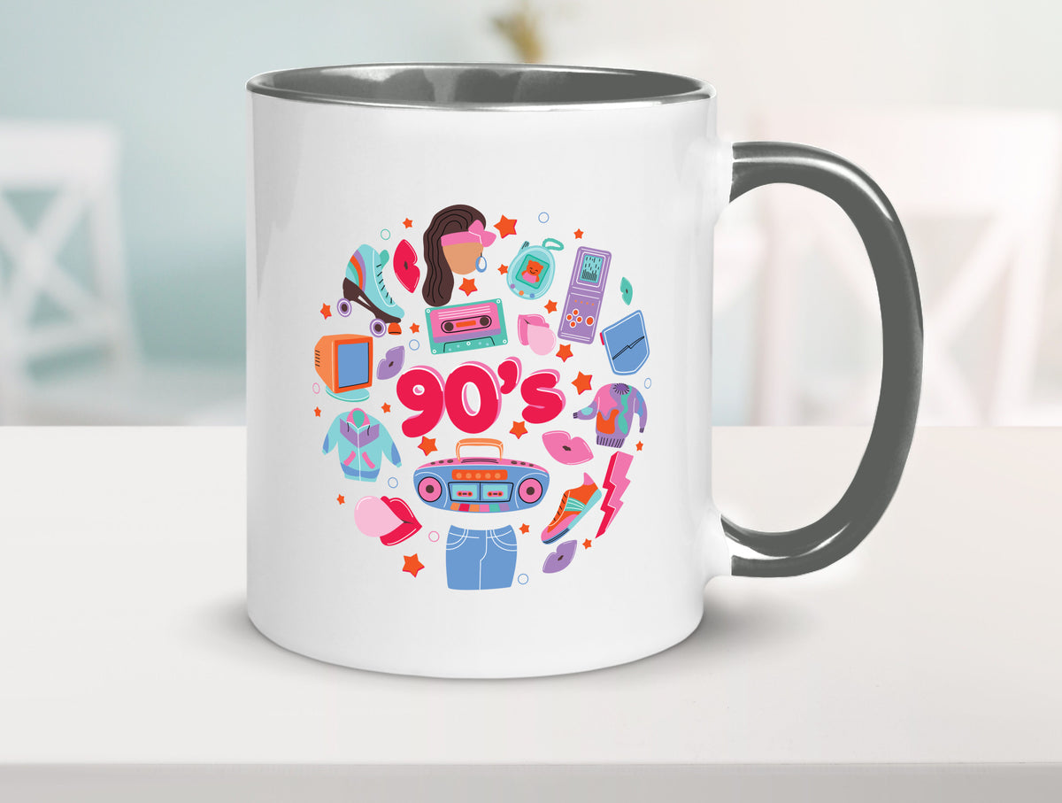 90er Jahre | Alte Zeit Nostalgie Humor Geschenkidee Tasse