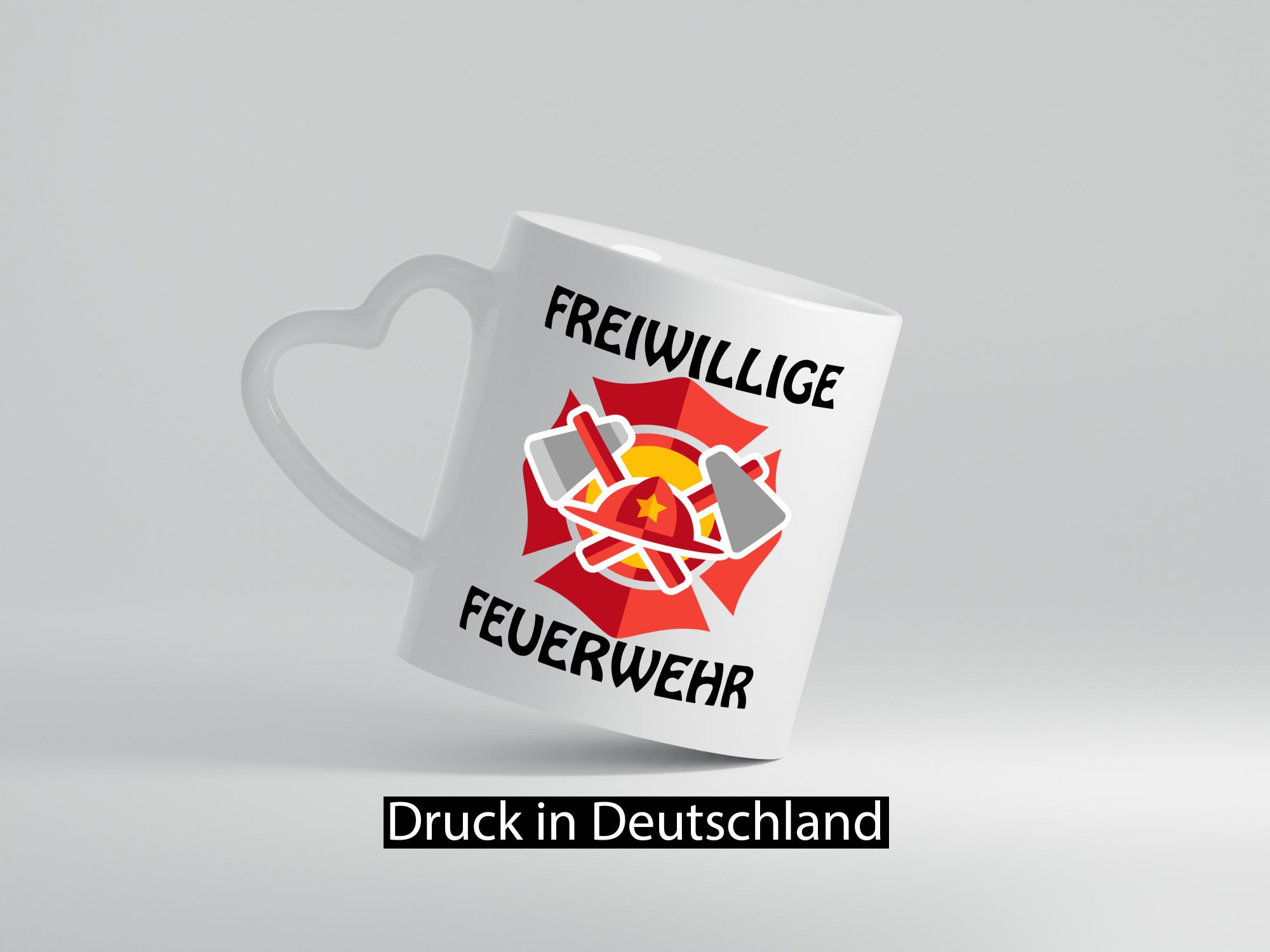 Freiwillige Feuerwehr | Flammen Brand Feuerwehrhelm Geschenkidee Humor Tasse
