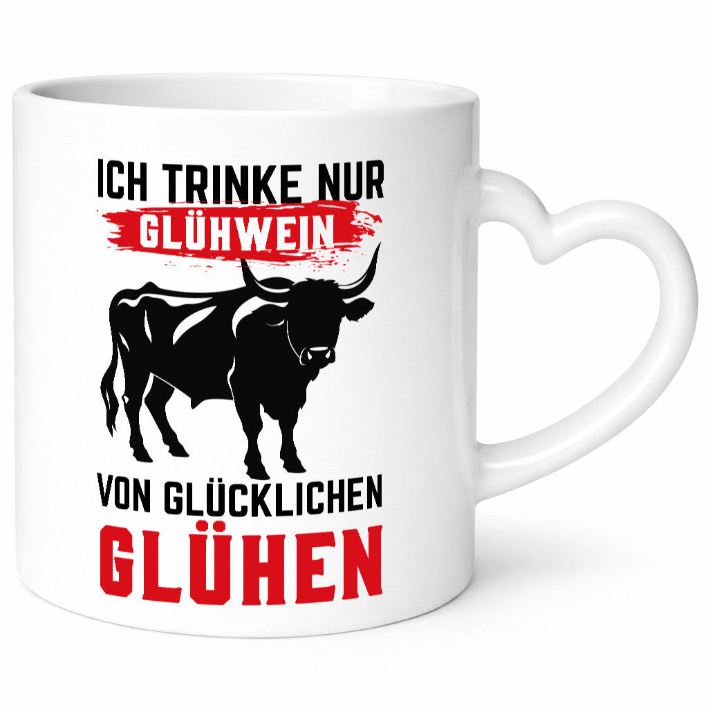 Ich trinke nur Glühwein | Glühen Farmer Humor Geschenkidee Tasse