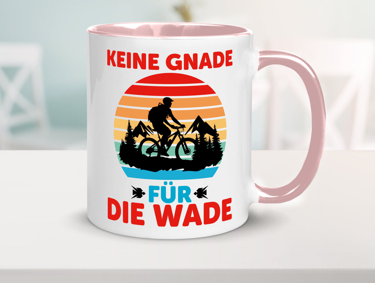 Keine Knade für die Wade | BMX Renrad Biker v2 lustig Humor Geschenkidee Tasse