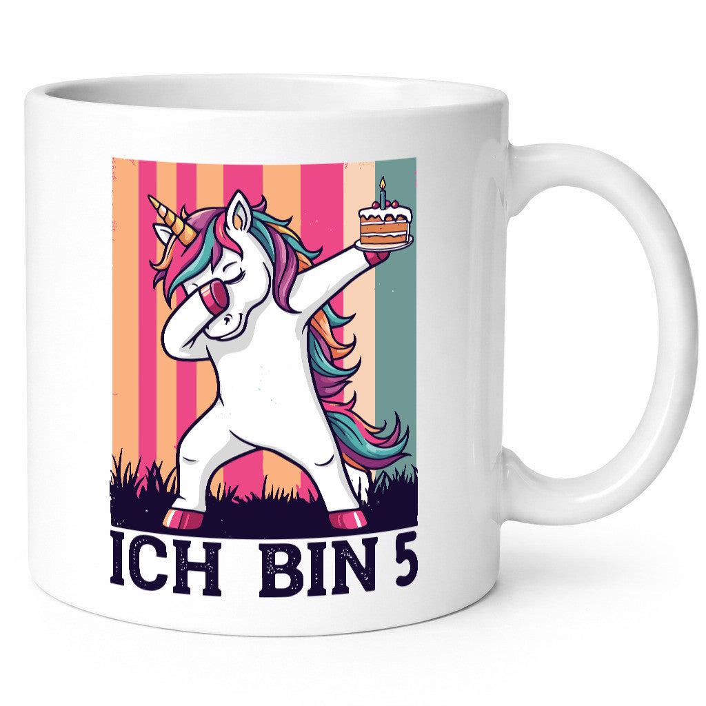 5 Geburtstag | Einhorn Damping Mädchen Humor Geschenkidee Tasse