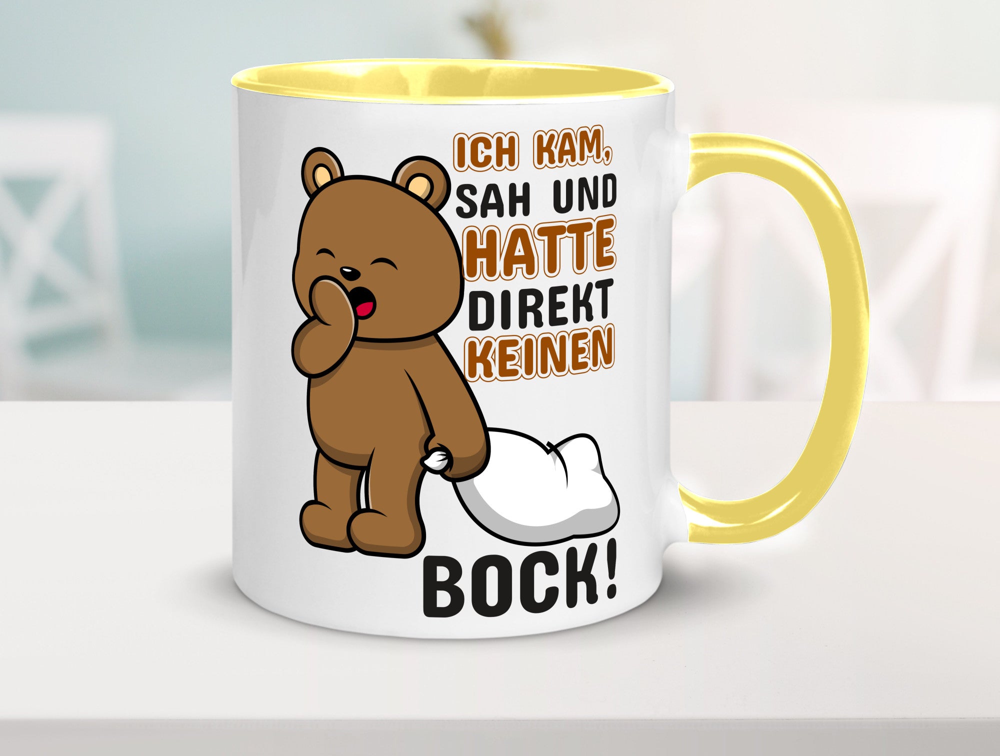 Direkt keinen Bock! | Büro Faultier Morgenmuffel Geschenk Arbeit Kollegen