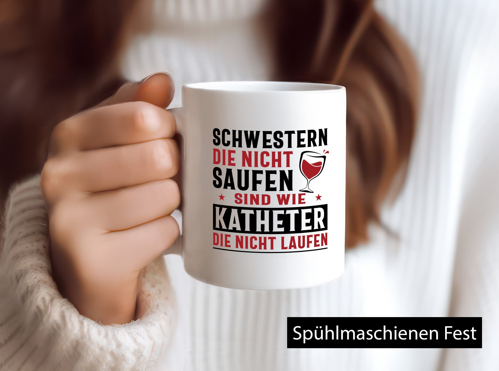 Schwestern die nicht saufen | Glas Sterne Geschenk Humor Geschenkidee lustiger