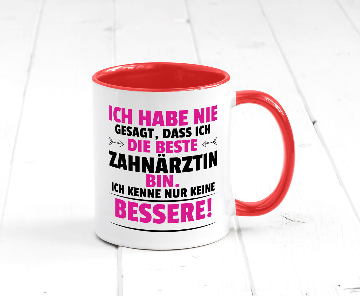 Die Beste Zahnärztin | Zahnmedizin Beruf lustig Arbeit Kollegen Büro Geschenk Tasse