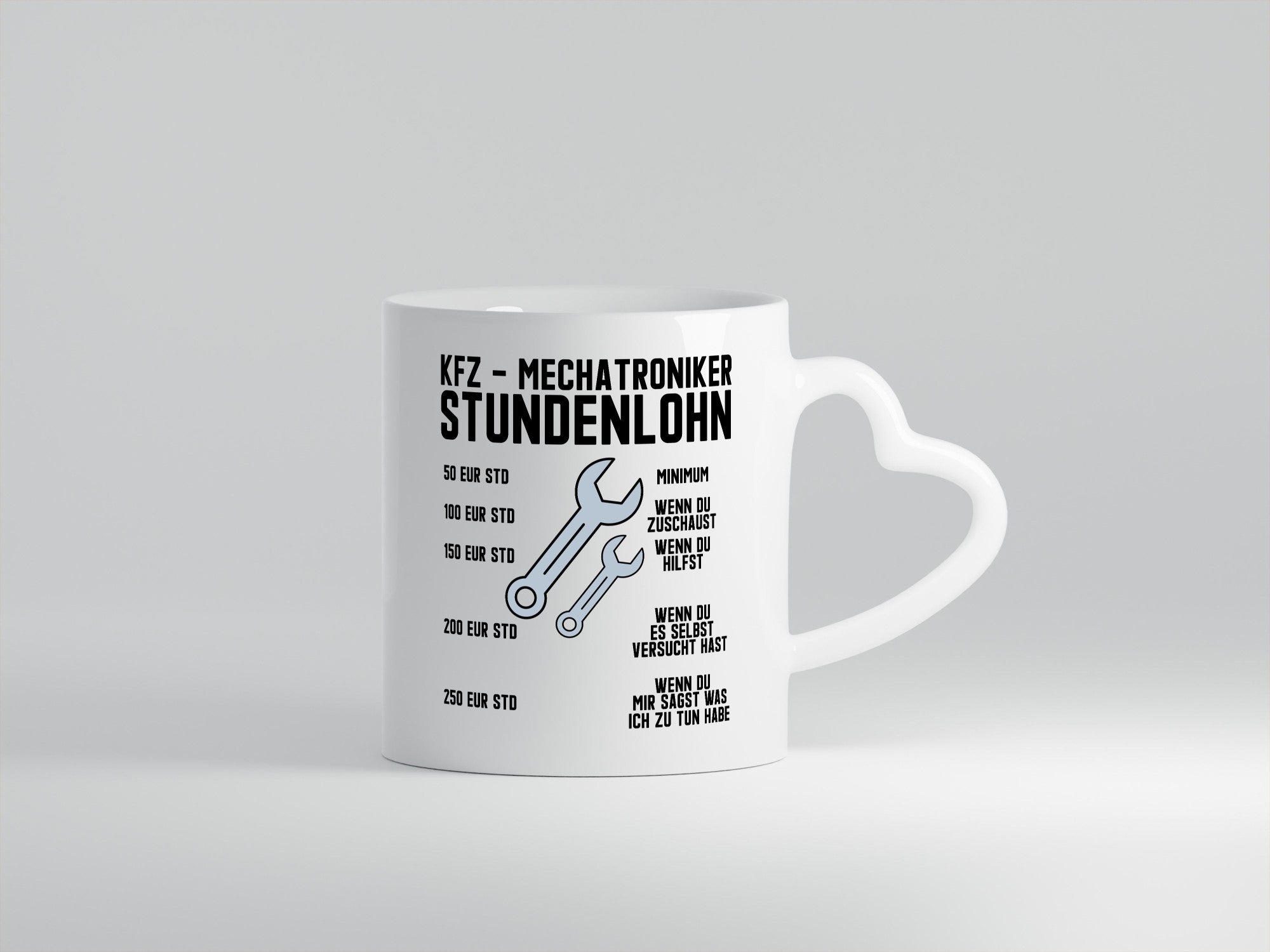KFZ Mechatroniker | Stundenlohn Automechaniker Spruch Humor Geschenkidee Tasse