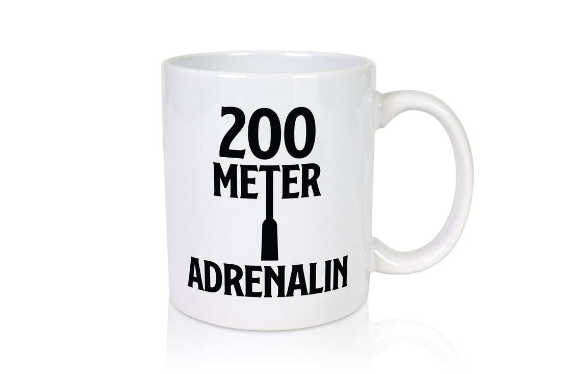 200 Meter Adrenalin v2 lustig Humor Geschenkidee Geschenk Tasse