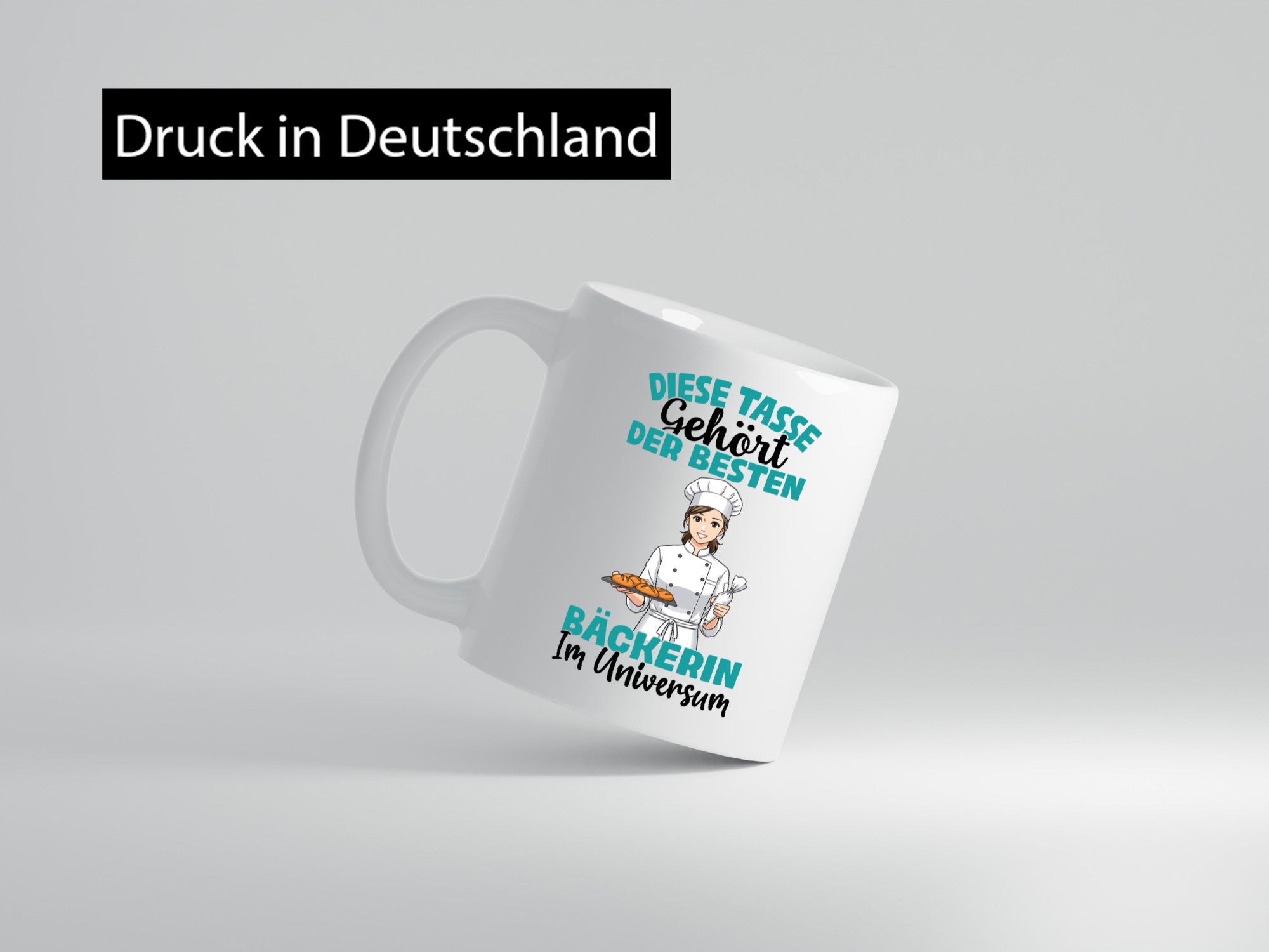 Im Universum: Bäckerin | Bäckerei Frauen Backen Humor Geschenkidee Tasse