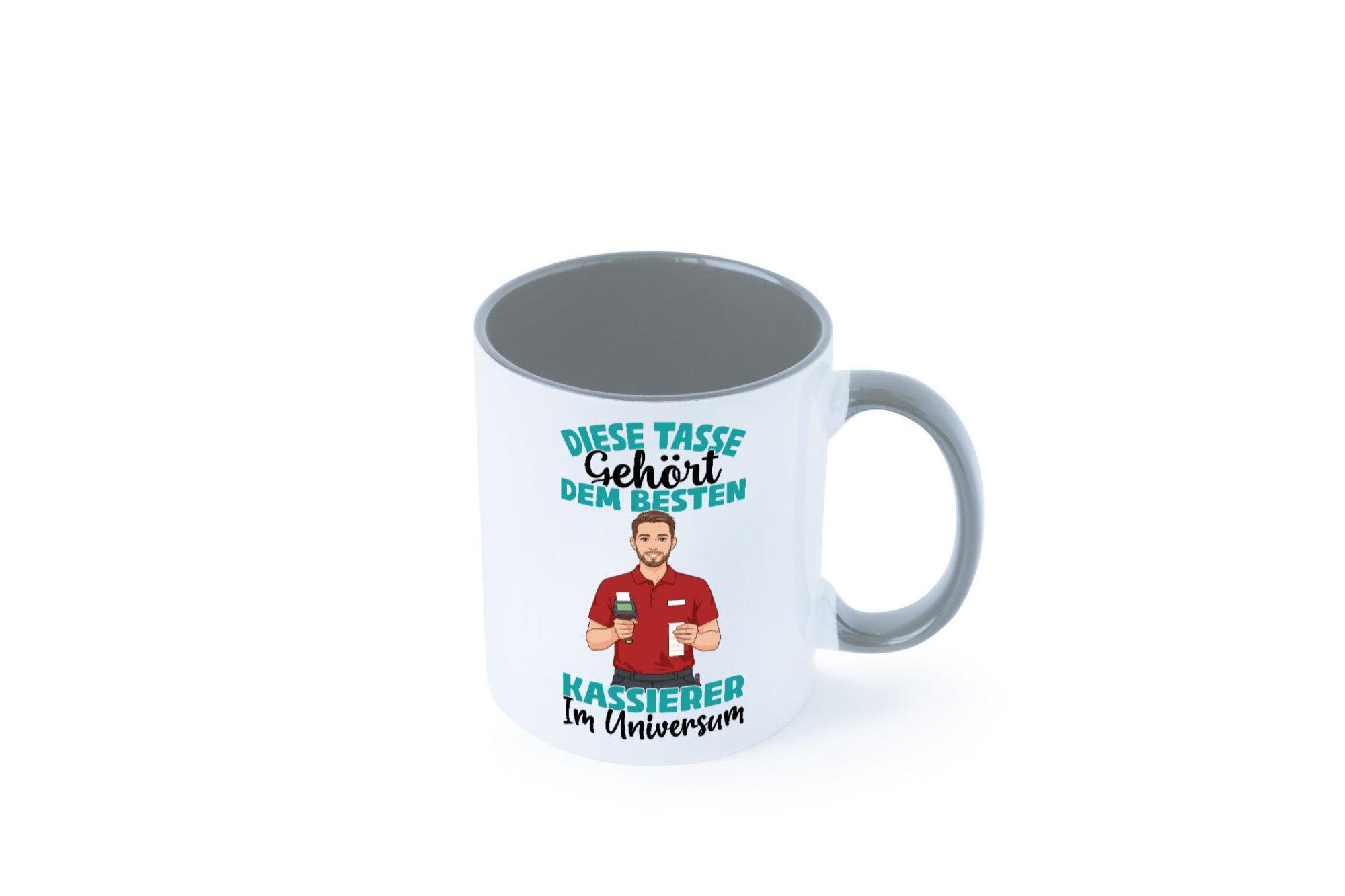 Im Universum: Kassierer Geschenk Humor Geschenkidee lustiger Spruch Tasse
