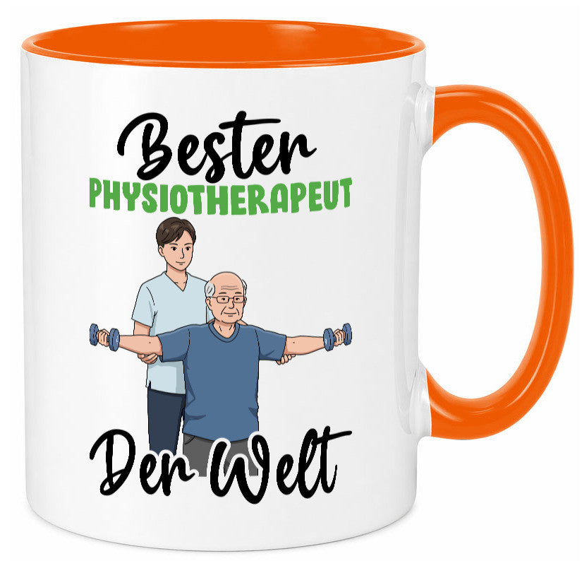 Bester Physiotherapeut v3 Geschenk Humor Geschenkidee lustiger Spruch Tasse