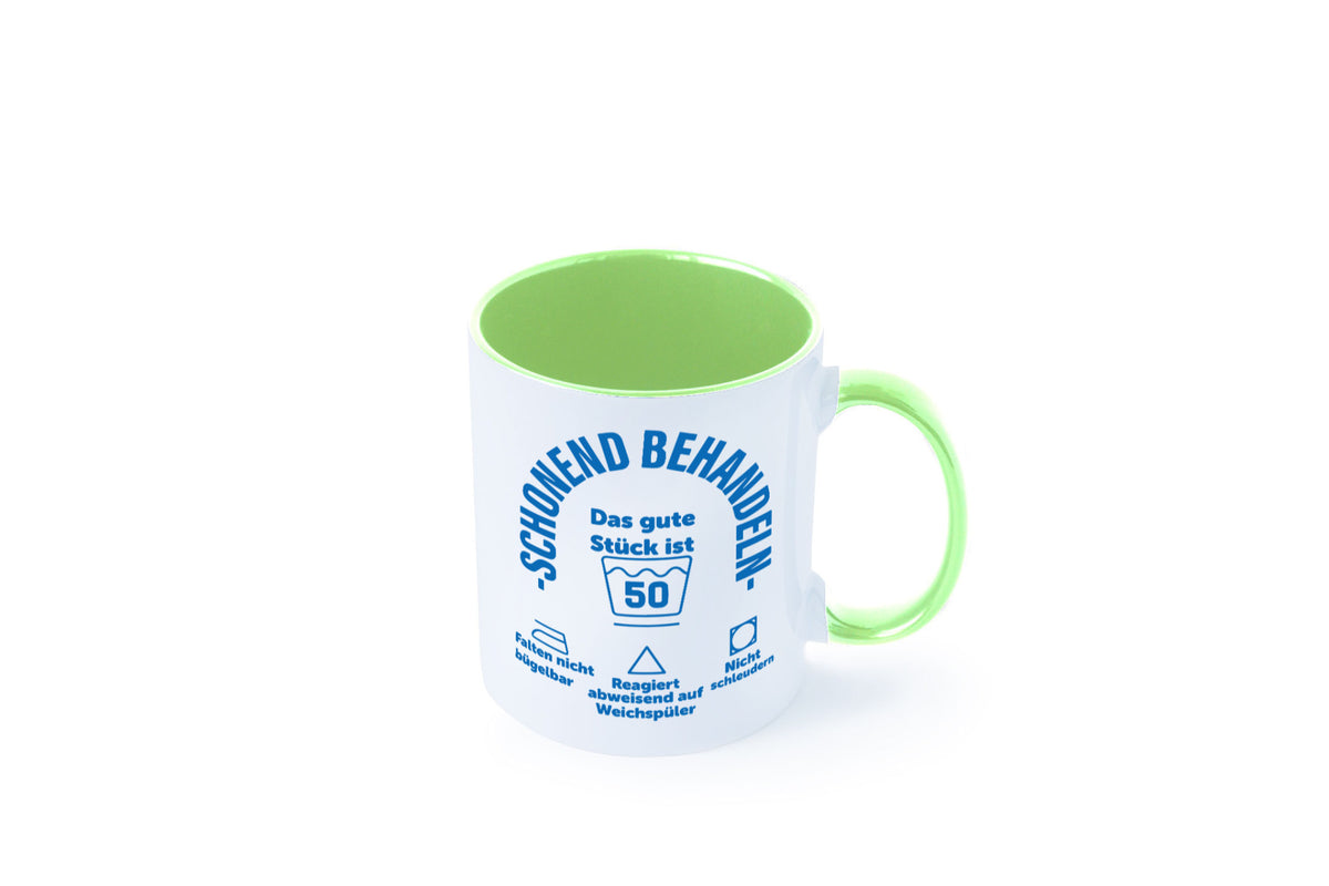 Schonend behandeln | 50 Geburtstag Humor Geschenkidee Tasse