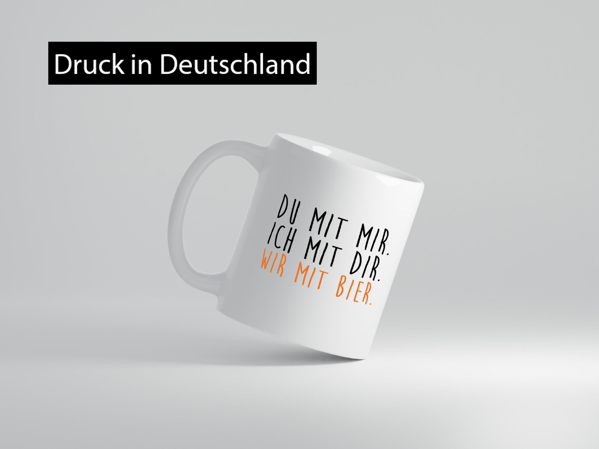 Wir mit Bier | Bierliebhaber Biertrinker Freunde Pils Geschenk Humor