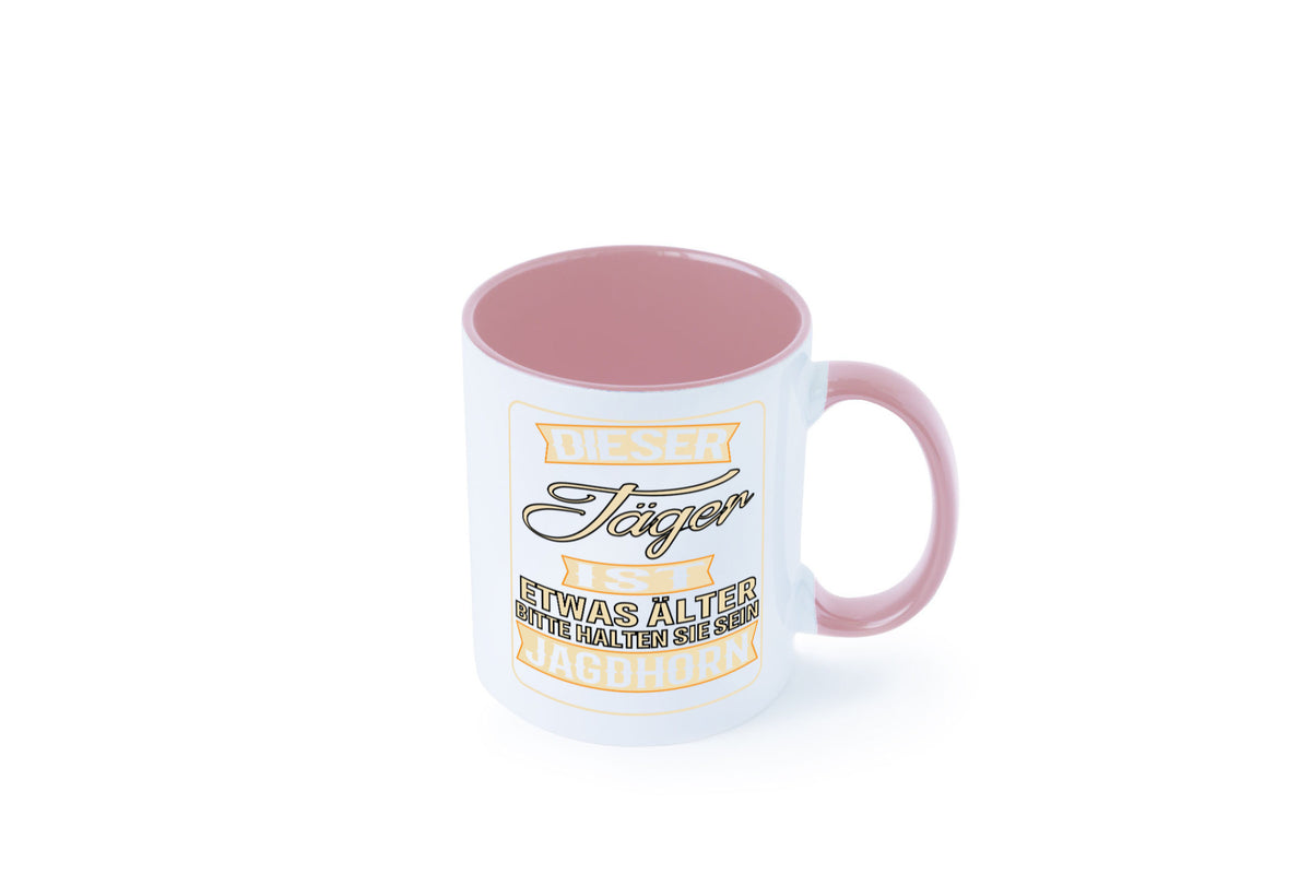 Dieser Jäger ist etwas Älter halten sie sein Jagthorn lustiger Spruch Geschenk Tasse