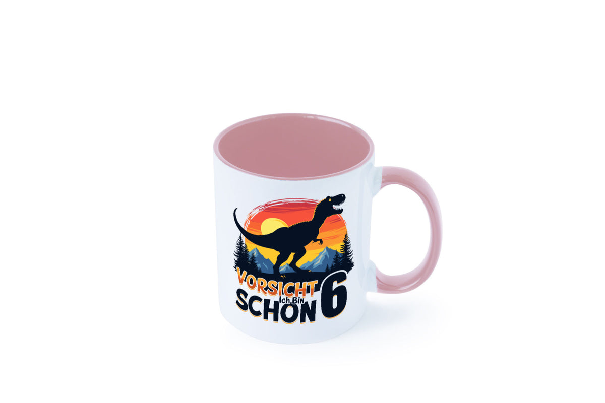 6. Geburtstag | 6 Jahre Dinosaurier Geschenkidee Humor Tasse