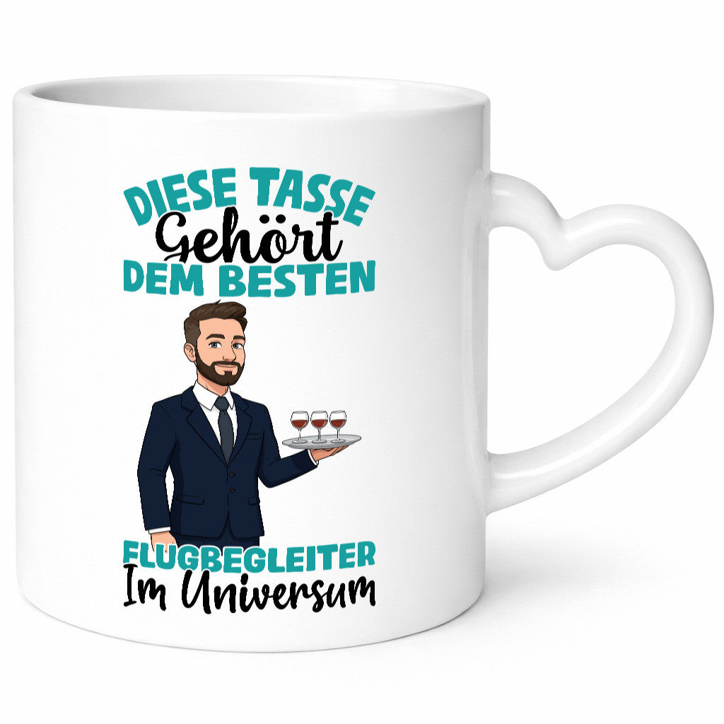 Im Universum: Flugbegleiter | Steward Flughafen Humor Geschenkidee Tasse